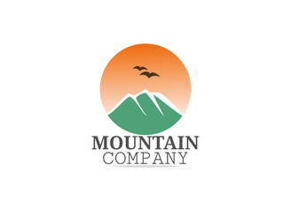 Minimalist Landscape Hills, Mountain Tops Simple vector logo design Simple logo inspiration