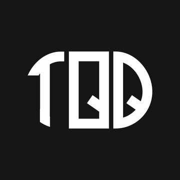 TQQ letter logo design on Black background. TQQ creative initials letter logo concept. TQQ letter design. 

