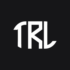 TRL letter logo design on black background. TRL creative initials letter logo concept. TRL letter design. 