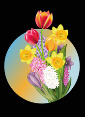 Tulpen & herrliche Narzissen als Frühlingsstrauss