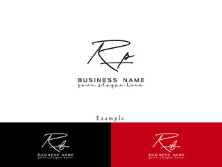 Minimalist RP Logo Design, Premium Rp pr Signature Logo Design For All Kind Of Use