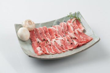 Raw meat, production, salt, cooking, food, menu, fresh, meat, juice, meat, meat, pork, pork belly, pork neck, pork, pork, pork, pork, pork, pork, pork, pork, pork, pork, pork.