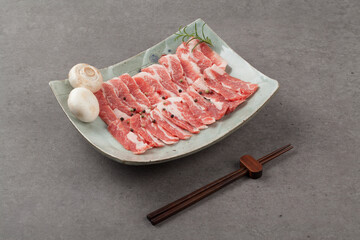 Raw meat, production, salt, cooking, food, menu, fresh, meat, juice, meat, meat, pork, pork belly, pork neck, pork, pork, pork, pork, pork, pork, pork, pork, pork, pork, pork.