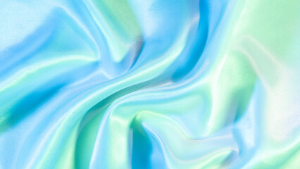 Light blue abstract bright texture.  iridescent surface wrinkled background