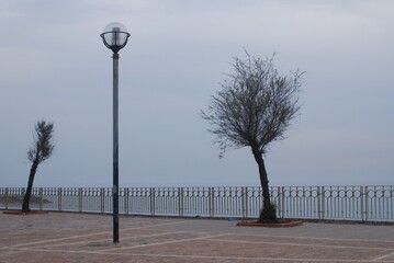 VEDUTA DEL LUNGOMARE DI SALERNO,ITALIA,25 MARZO 2022.