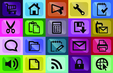 Icons that can be used on websites and other electronic media