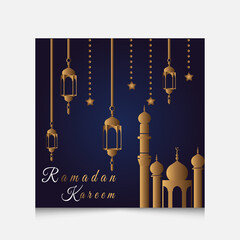 Ramadan Kareem Muslim Traditional Festival Social Media Post And web Banner Design