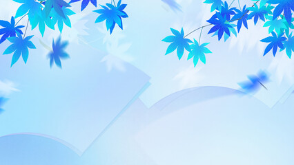 Cool background material using maple leaves