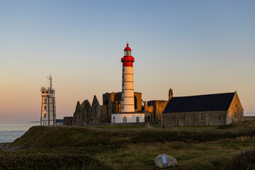 Saint-Mathieu Lighthouse, Pointe Saint-Mathieu in Plougonvelin, Finistere, France