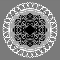 ornamental round lace pattern