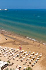 Beach near Vieste, National park Gargano, Apulia, Italy