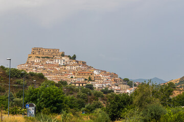 Fototapeta na wymiar Rocca Imperiale castle in Cosenza province, Calabria, Italy