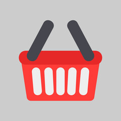 Shopping bag icon in flat style about black friday, use for website mobile app presentation