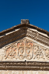 Temple of Clitumnus early medieval church, UNESCO World Heritage Site, Pissignano near Campello sul Clitunnoi, Umbria, Italy