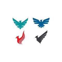 Obraz premium Falcon Eagle Bird Logo Template vector