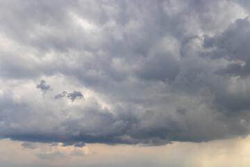 blue sky with clouds as background
