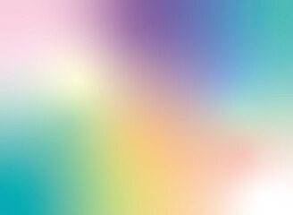 シンプルなグラデーション素材_幻想的な虹色