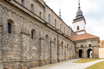 Fototapeta premium St. Procopius basilica and monastery, town Trebic, Czech Republic