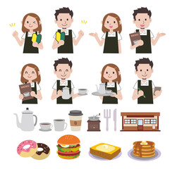 喫茶店　定員　メニュー　セット