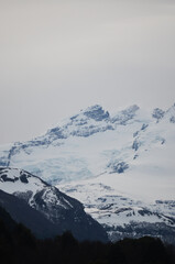 Fototapeta na wymiar Icy Mountain Peaks in Bariloche, Argentina | Winter Travel Photography