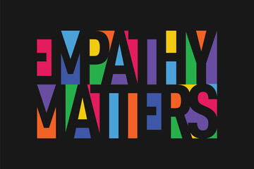 Empathy Matters vector lettering