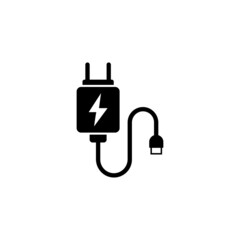 mobile charger icon design template vector