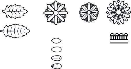 a few types of doodle brushes