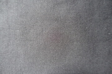 Plakat Top view of simple black cotton jersey fabric