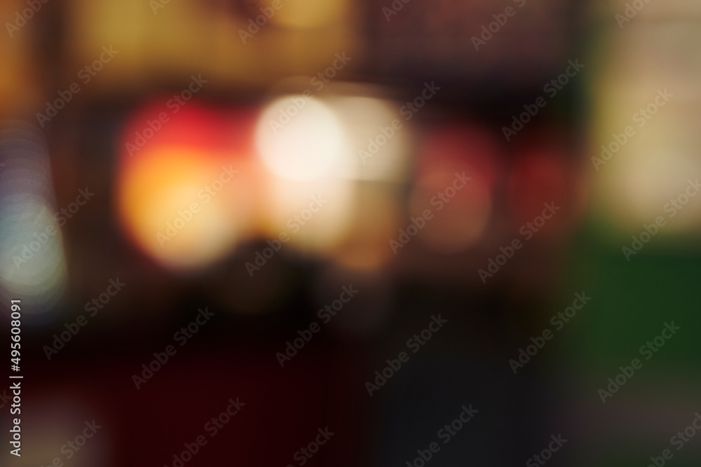 Canvas Prints defocused image of illuminated lights at night
