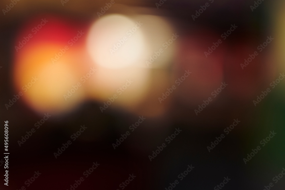 Canvas Prints defocused image of illuminated lights at night