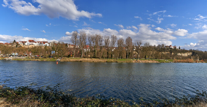 Neckar panorama at Marbach, Germany