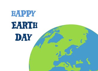 Earth day illustration work for the background