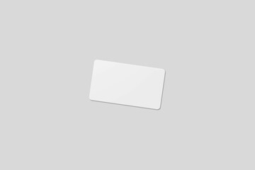 Blank business card for mockup. 3D Render.