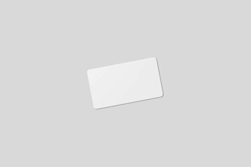 Blank business card for mockup. 3D Render.