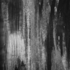 Obraz premium Hand painted background. Versatile artistic image for creative design projects: posters, banners, cards, covers, magazines, prints, wallpapers. Black acrylic paint on paper.