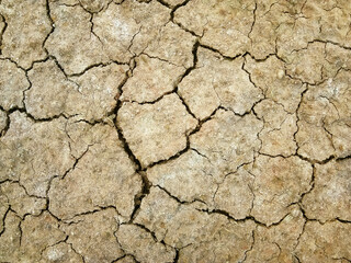 The ground has cracks in the top view for the background