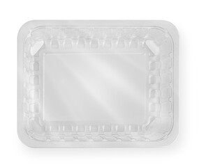 White food polystyrene packaging