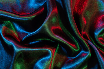 Multicolor abstract creative background made of curved shapes. 