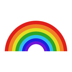 Rainbow arch icon on white background.
