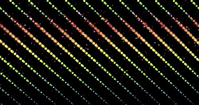 Animated background with circles in lines and mirrored kaleidoscope effect