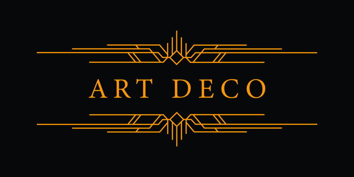 Art Deco vintage for copyspace. classy illustration ornament for text design. Retro party geometric background. Vector illustration for glamour style.