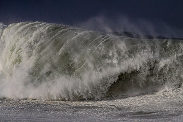 Stormy breaking wave
