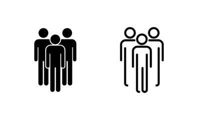people icon vector. person sign and symbol. User Icon vector