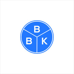 BBK letter logo design on White background. BBK creative initials letter logo concept. BBK letter design. 