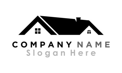 roof home building vector logo