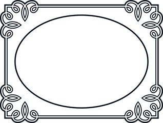 Empty photo frame vector. Retro photo studio picture frame