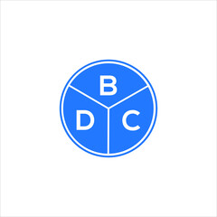 BDC letter logo design on White background. BDC creative initials letter logo concept. BDC letter design. 
