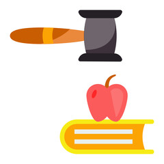 Organic Farming Act Concept,  Agricultural Pesticides Rules vector color icon design, Lawyer and Legal System symbol, Different Fields of Law Sign, Advocate and attorney stock illustration