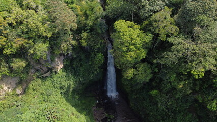 Naklejka na ściany i meble Natural Widow waterfall east java indonesia