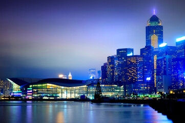 Obraz premium Hong Kong Convention and Exhibition Centre
